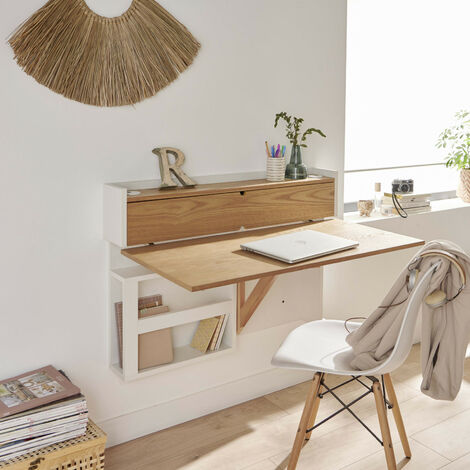 Dmora - Table console Billings, Bureau avec plateau extensible