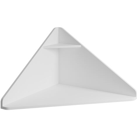 LETTIEMOBILI Bureau Murale Table Murale Table d'Ordinateur Table d'Angle Table de Bureau Bureau de Travail Blanc Mate 93x45x63,7cm Modèle Zen