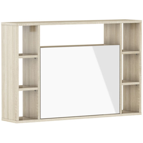 Bureau MUSE chêne sonoma / blanc brillant