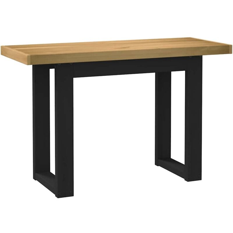 Vidaxl - Bureau noain pieds en forme de u 120x50x75 cm bois massif pin