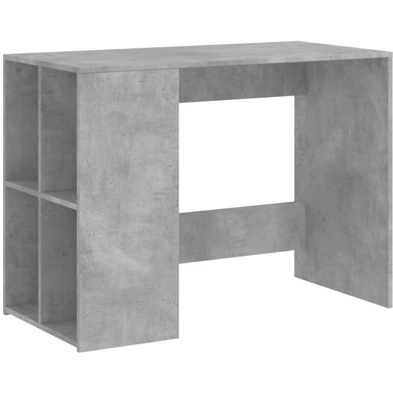 Vidaxl - Bureau gris béton 102x50x75 cm bois d'ingénierie