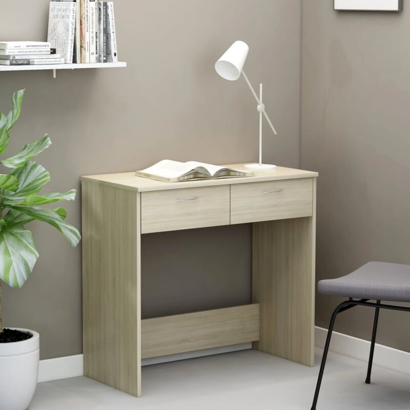 Furniture Limited - Bureau Chêne Sonoma 80x40x75 cm Aggloméré