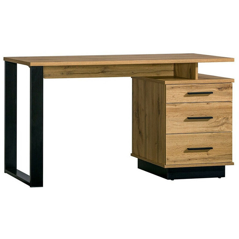 Bureau Tenodeu 107 , Avec tiroirs, Le nombre de portes: 0, Nombre de tiroirs: 0, 75x135x56cm