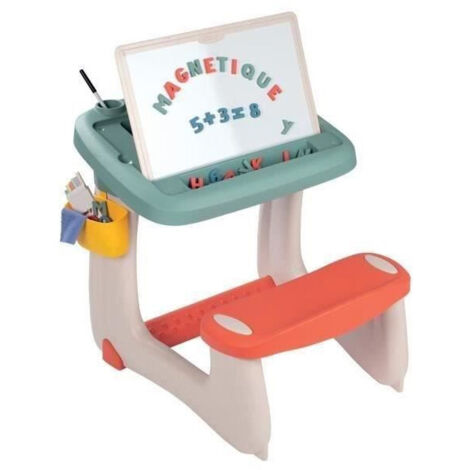 Bureau Petit Ecolier - Smoby - 80 Accessoires Inclus - Vert - 63 X 69 X 58 - Des 3 ans