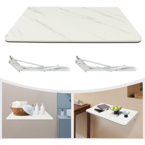 Bureau pliant mural, table à repasser pour plier le linge, bureau suspendu pour petits espaces muraux, poste de travail informatique pour bureau à domicile, établi d'étude, cuisine/salle à manger (bla