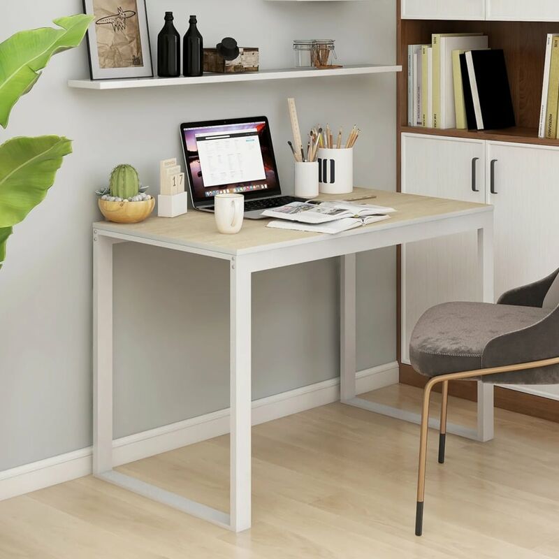 Nova - Bureau pour ordinateur 110x60x73 cm Disponible différentes couleurs Couleur : brun blanc