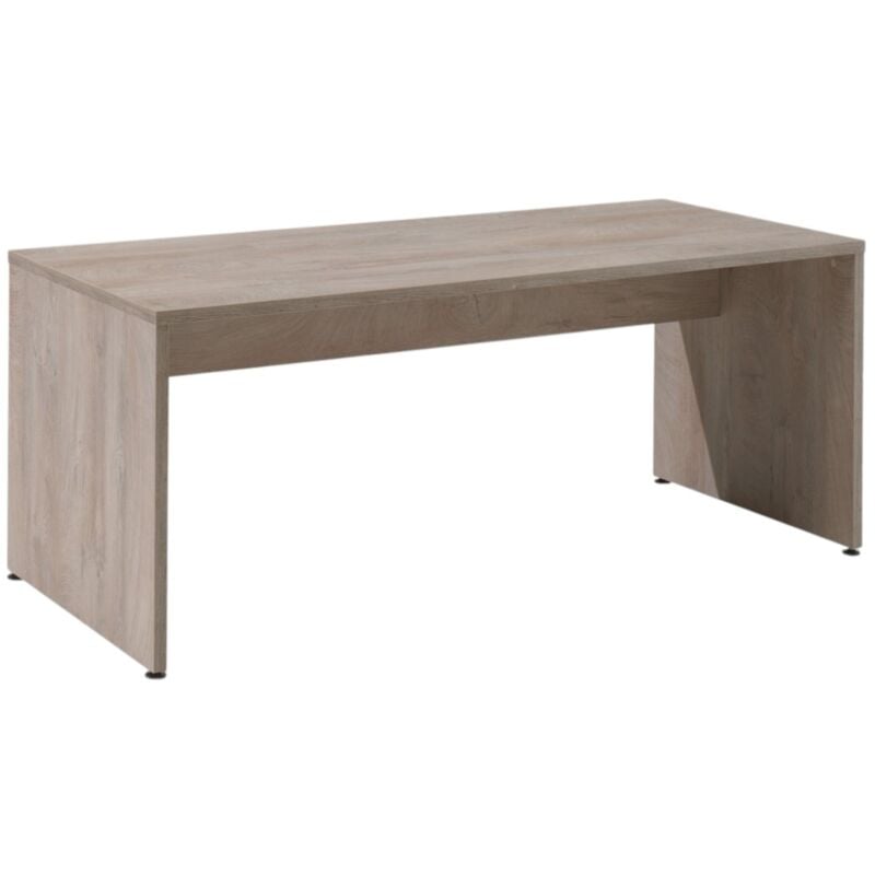 Meublorama - Bureau professionnel 140cm coloris chêne brut collection yukon