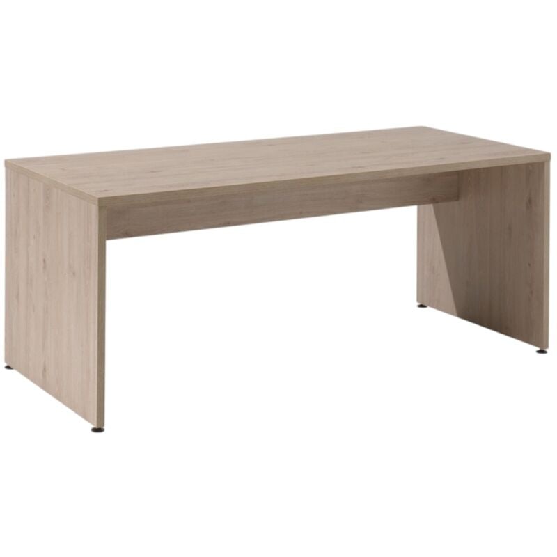 Meublorama - Bureau professionnel 140cm coloris chêne clair collection yukon