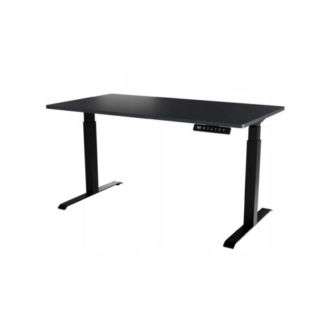 Bureau professionnel Anthracite hauteur réglable électrique 150x80x120 NOMMA