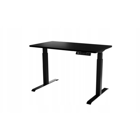 Bureau professionnel Noir hauteur réglable électrique 121x67x120 NOMMA