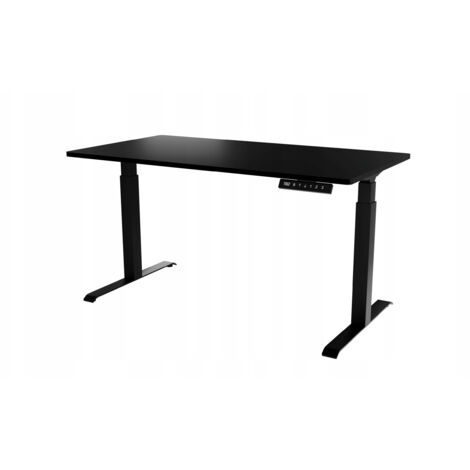 Bureau professionnel Noir hauteur réglable électrique 150x80x120 NOMMA