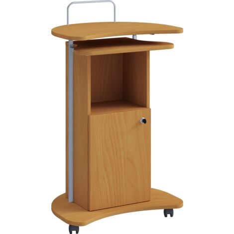 MATERIAUXBRICO.COM Bureau Pupitre Komil Réglable En Hauteur Bois H. 93 à 111 cm x L. 56 P. 41 cm