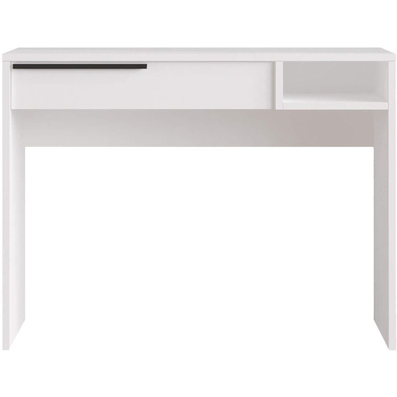 Mobili Rebecca - Bureau Rebecca Mobili Boyum 75x100x44,5 Panneau de particules Fer Blanc Moderne