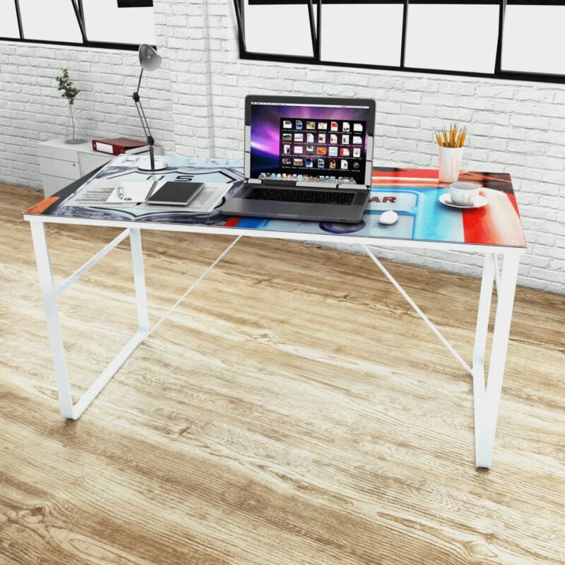 Bureau  en verre trempé VidaXL
