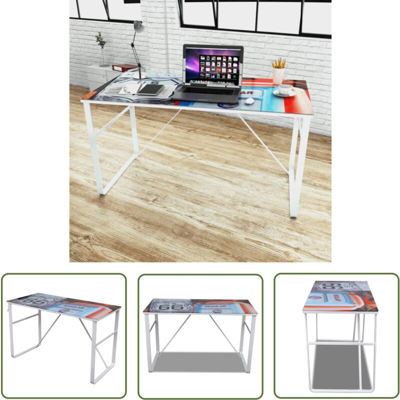 The Living Store - Bureau rectangulaire unique - Bureau Rectangulaire - Bureau Design - Bureau Moderne - Bureau Élégant - Bureau En Verre Trempé