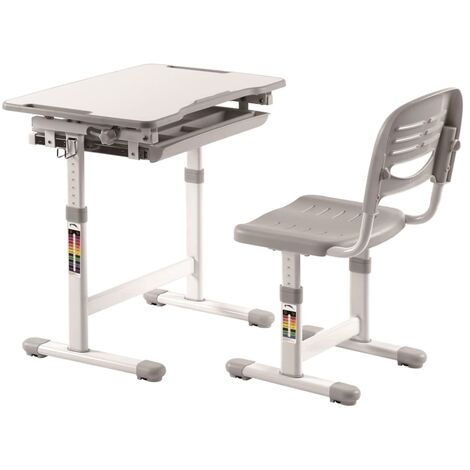 Vipack Bureau Réglable pour Enfant Comfortline 201 et Chaise Multicolore
