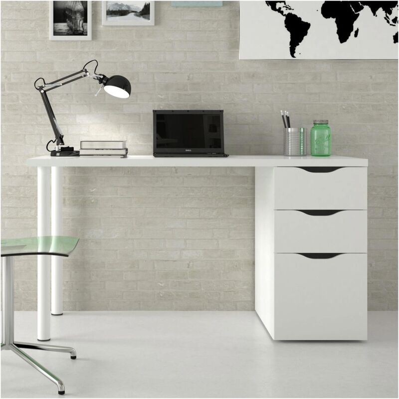 Bureau réversible  à 2 tiroirs