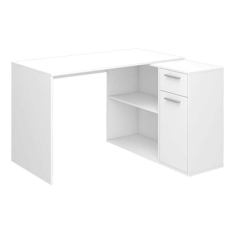 Vicco - Bureau d'angle Robin, Blanc, 120 x 60 cm