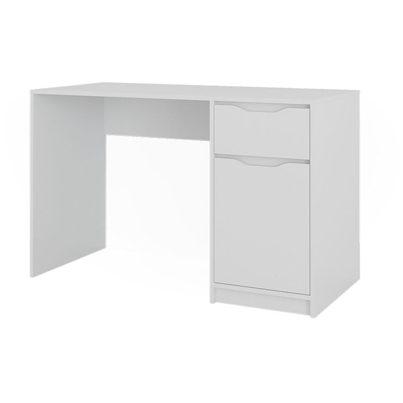 Bureau Ruben, Blanc, 120 x 55 cm avec tiroir, Vicco