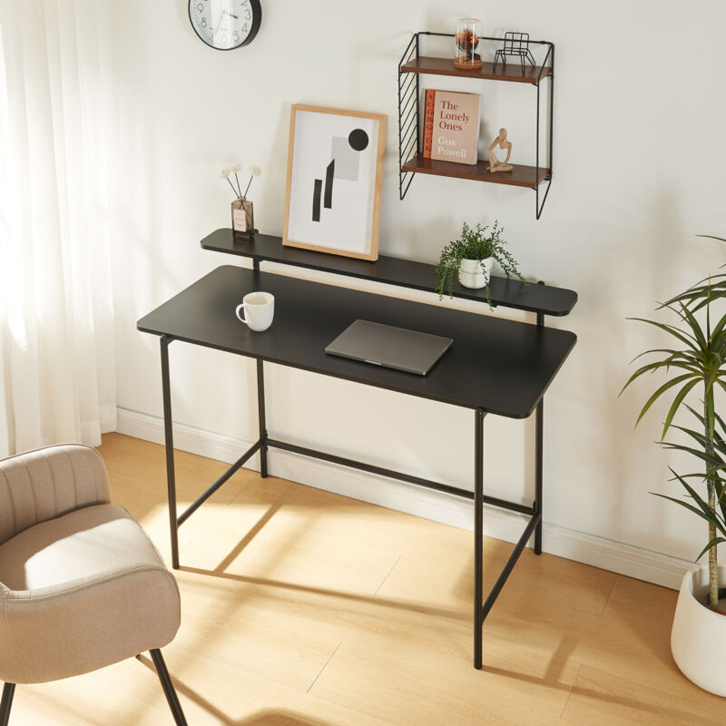[en.casa] - Bureau Samnanger 120 x 55 x 88 cm noir