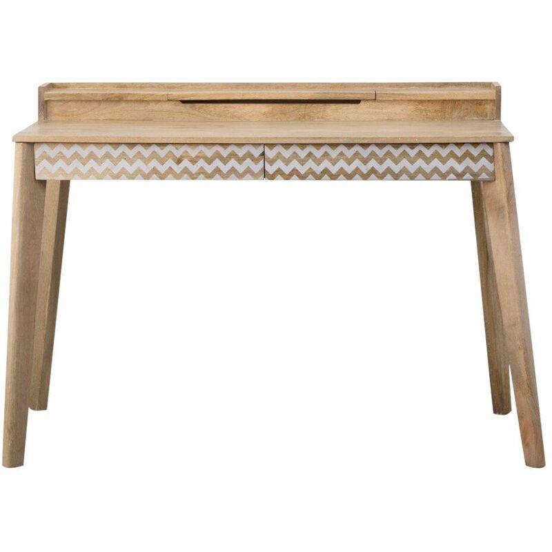 Made In Meubles - Bureau pupitre en bois de manguier Siméon