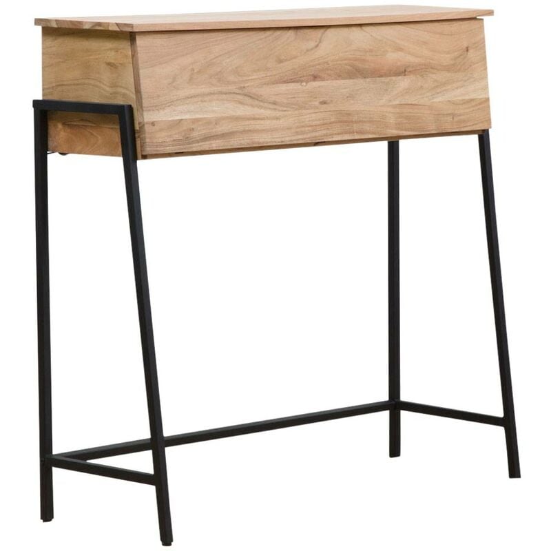 Made In Meubles - Bureau secrétaire en bois d'acacia et métal Milo