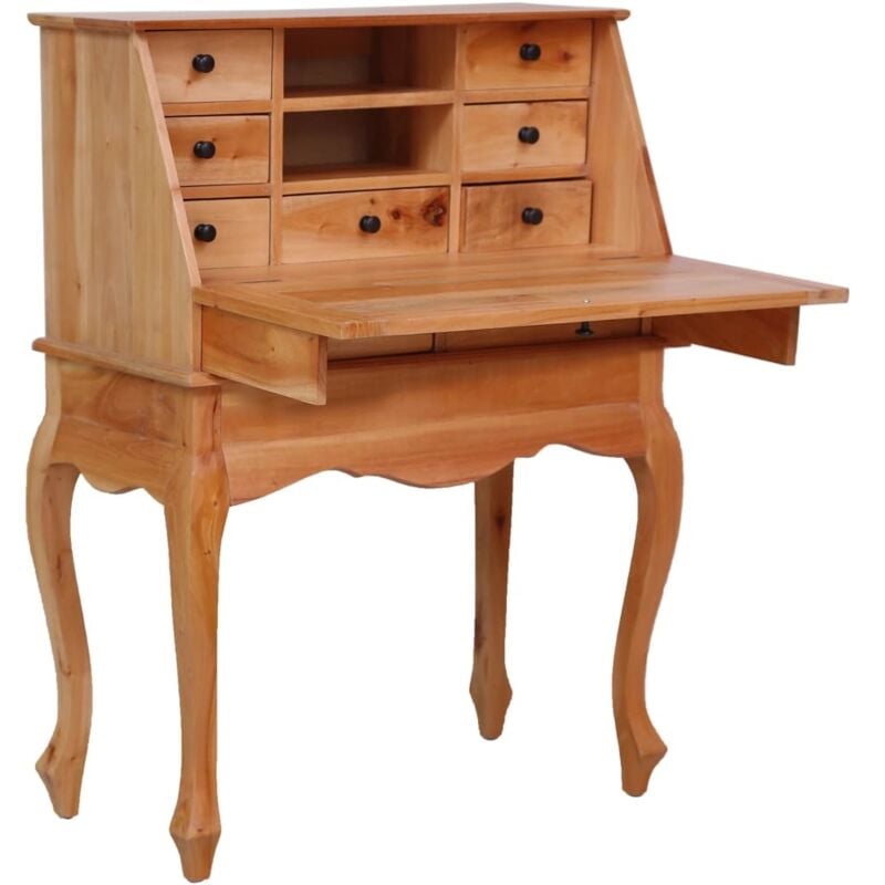 Vidaxl - Bureau secrétaire 78x42x103 cm Bois d'acajou massif