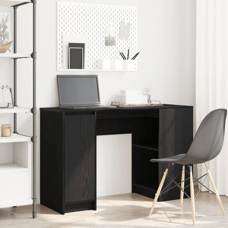 Vidaxl - Bureau chêne noir 120x42x76 cm bois d'ingénierie