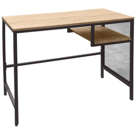 Bureau Style industriel Dock - L 90 cm x P 45 x H 75 cm - Bois et Métal - Livraison gratuite