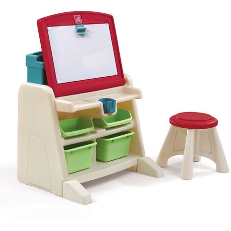 Bureau / table à dessin avec tabouret Flip & Doodle 836500 Step2 - Multicolore