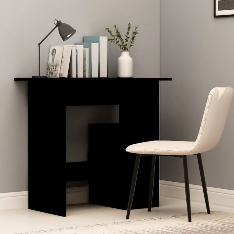 Maison Chic - Bureau informatique Table d'ordinateur - Noir 80 x 45 x 74 cm Aggloméré BV967635 - BonneVie