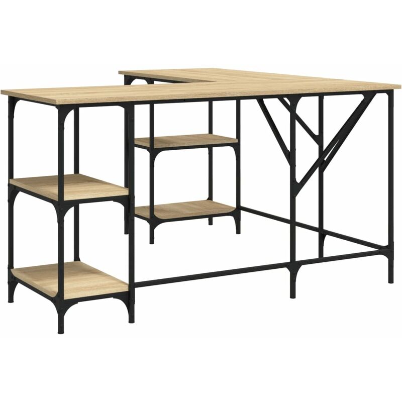 Vidaxl - Bureau chêne sonoma 139x139x75 cm bois d'ingénierie