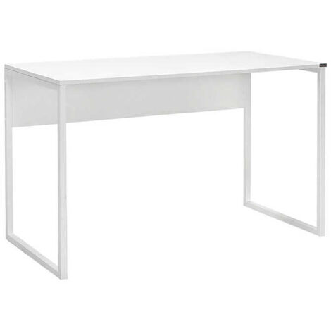 Bureau, Table d'ordinateur, table de travail coloris Blanc - Hauteur 77 x Longueur 120 x Profondeur 60 cm