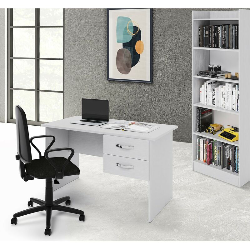 Webmarketpoint - Bureau Tiffany avec tiroirs blancs