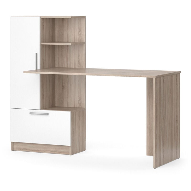 Vicco - Bureau Tomy, Sonoma/blanc, 150 x 59.3 cm