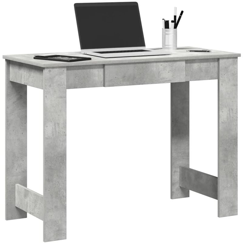 Vidaxl - Bureau gris béton 100x45x75 cm bois d'ingénierie
