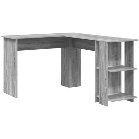 Bureau，Table de travail，Secrétaire d'angle gris Sonoma gris MDF Standard CFW35646