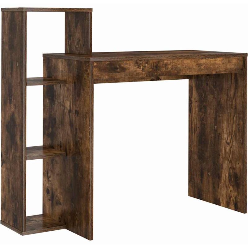 Bureau，Table de travail，Secrétaire d'écriture Chêne fumé Panneau de particules Moyen CFW64006