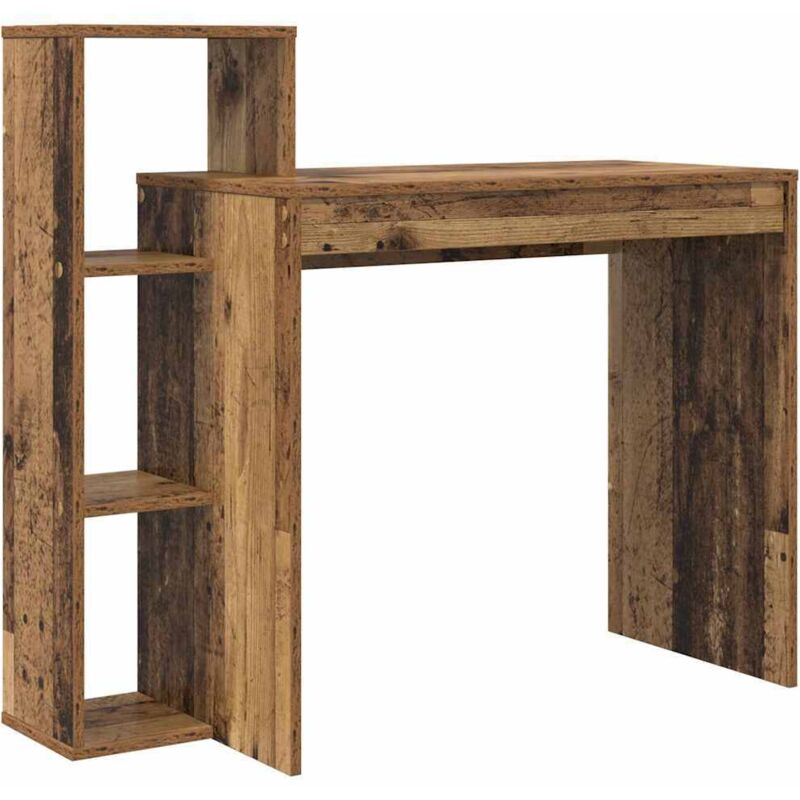 Bureau，Table de travail，Secrétaire Informatique Bois vieilli Bois d'ingénierie Moyen CFW80304