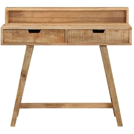 Bureau，Table de travail，Table d'étude 100x45x90 cm Bois de manguier brut solide CFW83479