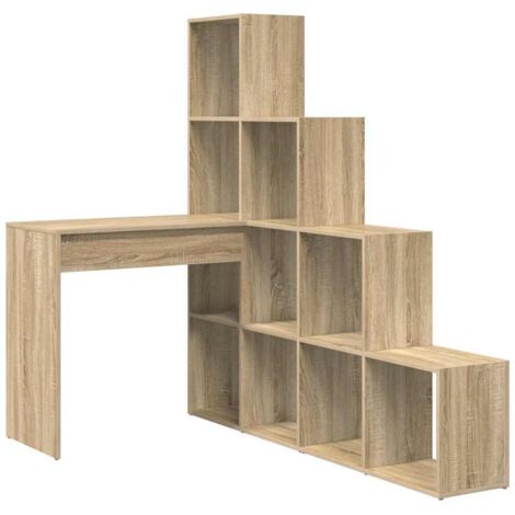 Bureau，Table de travail，Table d'étude d'angle Chêne sonoma 101.5 x 149.5 x 149.5 cm CFW98587