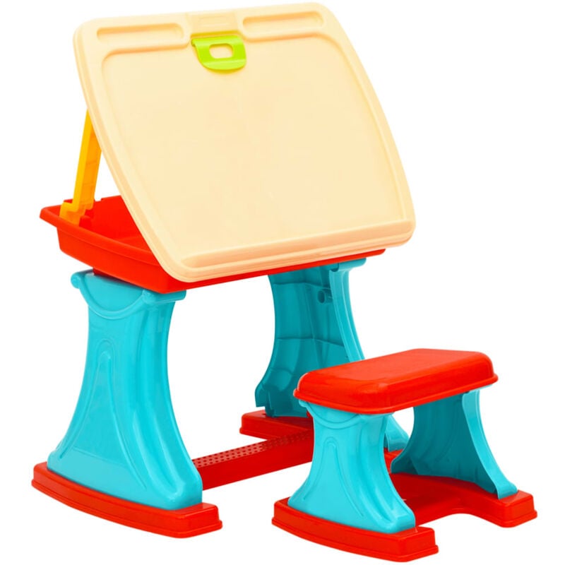 Bureau,Table de travail,Table d'étude et chevalet d'apprentissage réglable pour enfants CFW46004