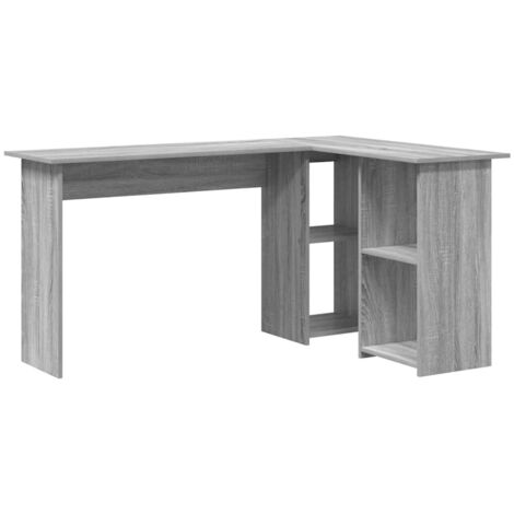 Bureau，Table de travail，Table d'étude Sonoma gris 142 x 102 x 73 cm Bois d'ingénierie CFW60341
