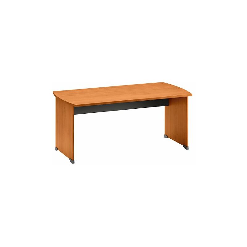 Bureau droit aulne L 160 x P 80 cm piétement plein bois - Jazz - Aulne