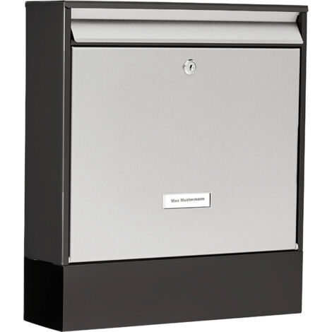 Burg-W Briefkasten Black & Steel Oxford-Set 68770 B+S