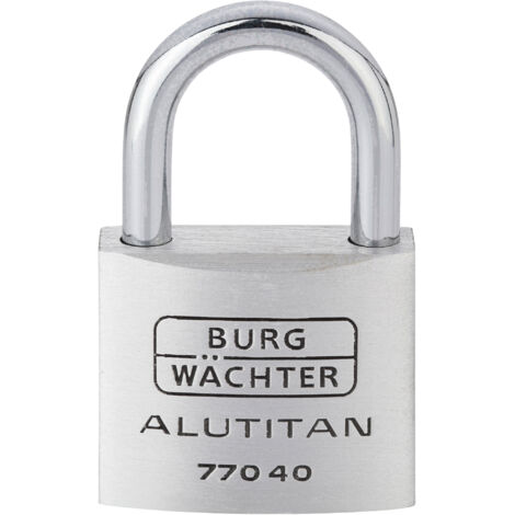 Burg-W Vorhangschloss aus Aluminium 770 40 Alutitan