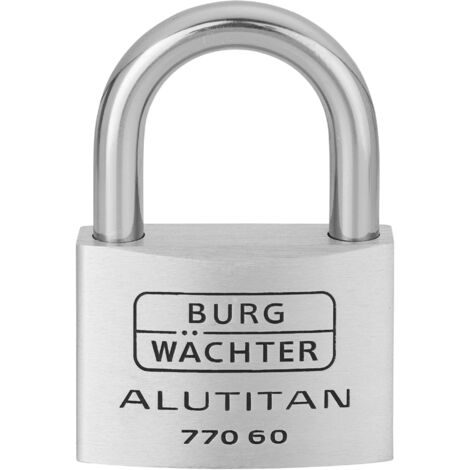 Burg-W Vorhangschloss aus Aluminium 770 60 Alutitan