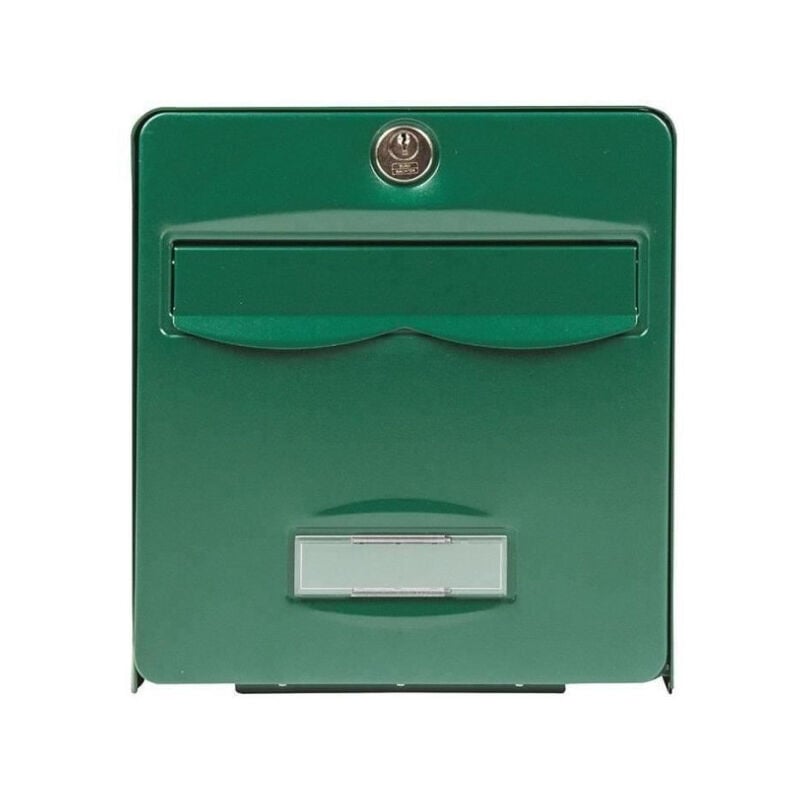 Boîte aux lettres Balthazar en acier galvanisé - 2 portes - Vert - Burg Wachter