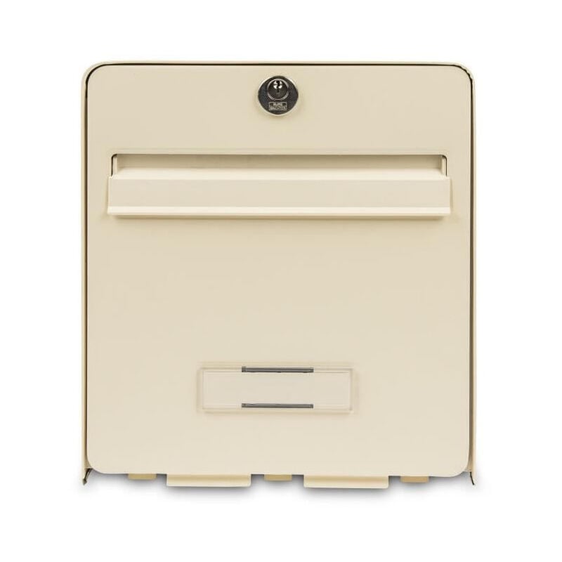 Boite aux lettres Favor en acier galvanise - 1 porte - Beige - Burg Wachter