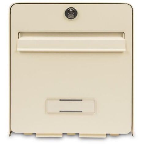 BURG WACHTER Boite aux lettres Favor en acier galvanise - 2 portes - Beige clair
